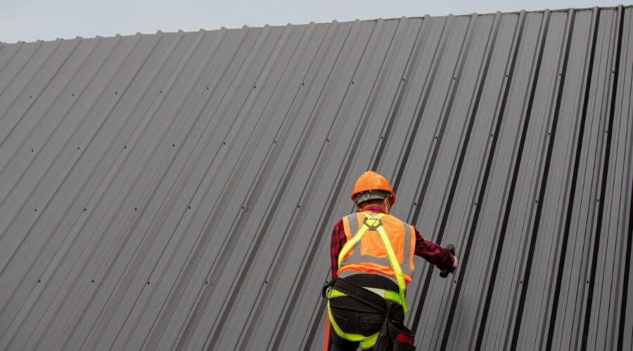 Professional metal roof installation services in Purmela, TX
